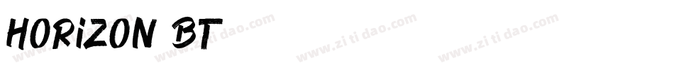 Horizon BT字体转换